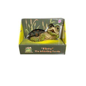"Flirty" The Whistling Turtle By Toad Hollow  Cheerful Decorative Lawn Ornament